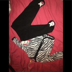 Baby girl zebra jogger set.
